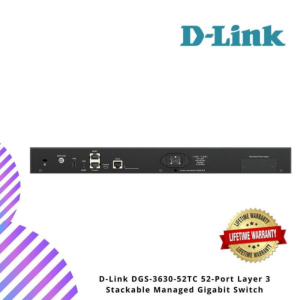 D-Link DGS-3630-52TC 52-Port Layer 3 Stackable Managed Gigabit Switch