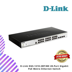 D-Link DGS-1210-10P/ME 10-Port Gigabit PoE Metro Ethernet Switch