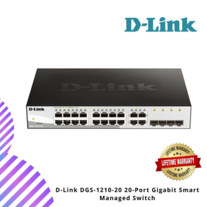 D-Link DES-1210-08P 8-Port Layer 2 Smart Managed Fast Ethernet Switch