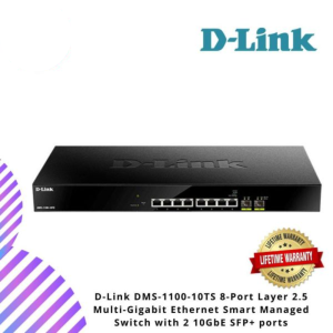 D-Link DMS-1100-10TS 8-Port Layer 2.5 Multi-Gigabit Ethernet Smart Managed Switch with 2 10GbE SFP+ ports