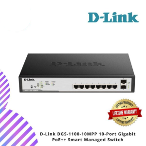 D-Link DGS-1100-10MPP 10-Port Gigabit PoE++ Smart Managed Switch