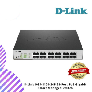 D-Link DGS-1100-24P 24-Port PoE Gigabit Smart Managed Switch