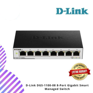 D-Link DGS-1100-08 8-Port Gigabit Smart Managed Switch