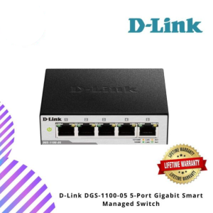 D-Link DGS-1100-05 5-Port Gigabit Smart Managed Switch