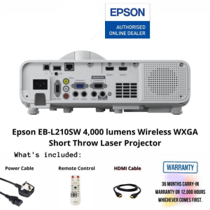 Epson EB-L210SW 4,000 lumens Wireless WXGA Short Throw Laser Projector