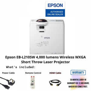 Epson EB-L210SW 4,000 lumens Wireless WXGA Short Throw Laser Projector