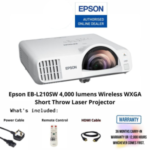 Epson EB-L210SW 4,000 lumens Wireless WXGA Short Throw Laser Projector