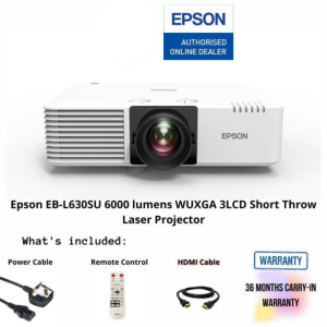 Epson EB-L630SU 6000 lumens WUXGA 3LCD Short Throw Laser Projector