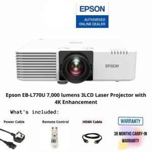 Epson EB-L770U 7,000 lumens 3LCD Laser Projector with 4K Enhancement