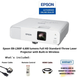 Epson EB-L260F 4,600 lumens Full HD Standard-Throw Laser Projector with Built-in Wireless