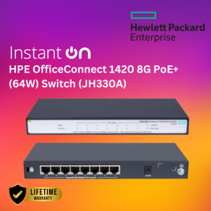 HPE OfficeConnect 1420 8G PoE+ (64W) Switch (JH330A)