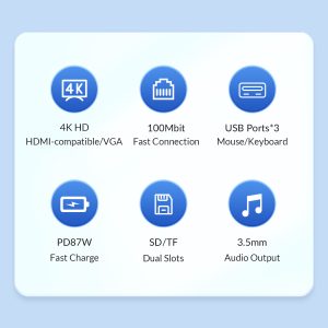 ORICO MDK-10P 10 In 1 Multifunctional Docking Station