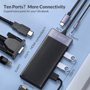 ORICO MDK-10P 10 In 1 Multifunctional Docking Station