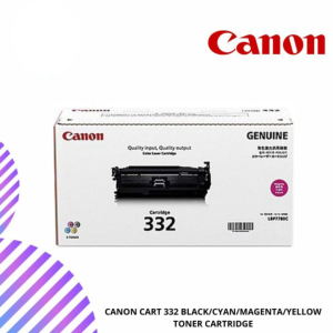 CANON CART 332 BLACK/CYAN/MAGENTA/YELLOW TONER CARTRIDGE