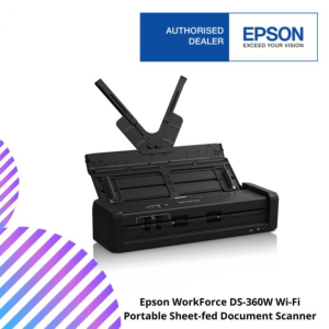 Epson WorkForce DS-360W Wi-Fi Portable Sheet-fed Document Scanner