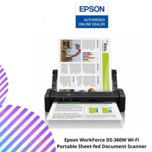 Epson WorkForce DS-360W Wi-Fi Portable Sheet-fed Document Scanner