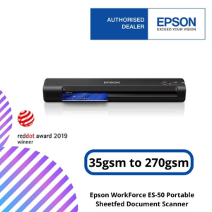 Epson WorkForce ES-50 Portable Sheetfed Document Scanner