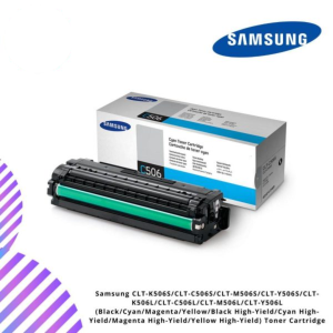 Samsung CLT-K506S/CLT-C506S/CLT-M506S/CLT-Y506S/CLT-K506L/CLT-C506L/CLT-M506L/CLT-Y506L (Black/Cyan/Magenta/Yellow/Black High-Yield/Cyan High-Yield/Magenta High-Yield/Yellow High-Yield) Toner Cartridge