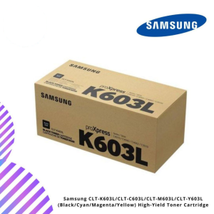 Samsung CLT-K603L/CLT-C603L/CLT-M603L/CLT-Y603L (Black/Cyan/Magenta/Yellow) High-Yield Toner Cartridge