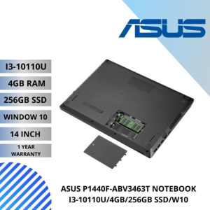 ASUS P1440F-ABV3463T NOTEBOOK - I3-10110U/4GB/256GB SSD/W10/1 YEAR WARRANTY