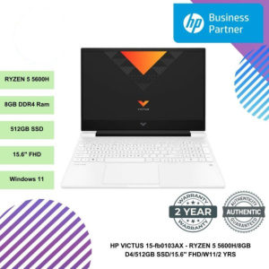 HP VICTUS 15-fb0103AX - RYZEN 5 5600H/8GB D4/512GB SSD/15.6" FHD/W11/2 YRS