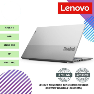 LENOVO THINKBOOK 14/R5 5500U/8GB/512GB SSD/W11P DG/CTO (21A200RCMJ)