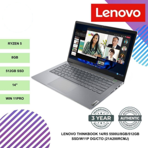 LENOVO THINKBOOK 14/R5 5500U/8GB/512GB SSD/W11P DG/CTO (21A200RCMJ)