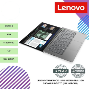 LENOVO THINKBOOK 14/R5 5500U/8GB/512GB SSD/W11P DG/CTO (21A200RCMJ)