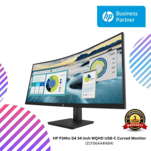 HP P34hc G4 34 inch WQHD USB-C Curved Monitor (21Y56AA#AB4)