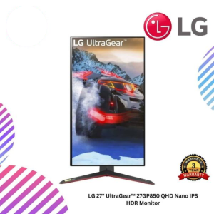 LG 27" UltraGear™ 27GP850 QHD Nano IPS HDR Monitor
