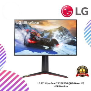 LG 27" UltraGear™ 27GP850 QHD Nano IPS HDR Monitor
