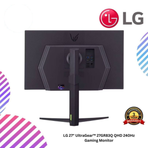 LG 27" UltraGear™ 27GR83Q QHD 240Hz Gaming Monitor