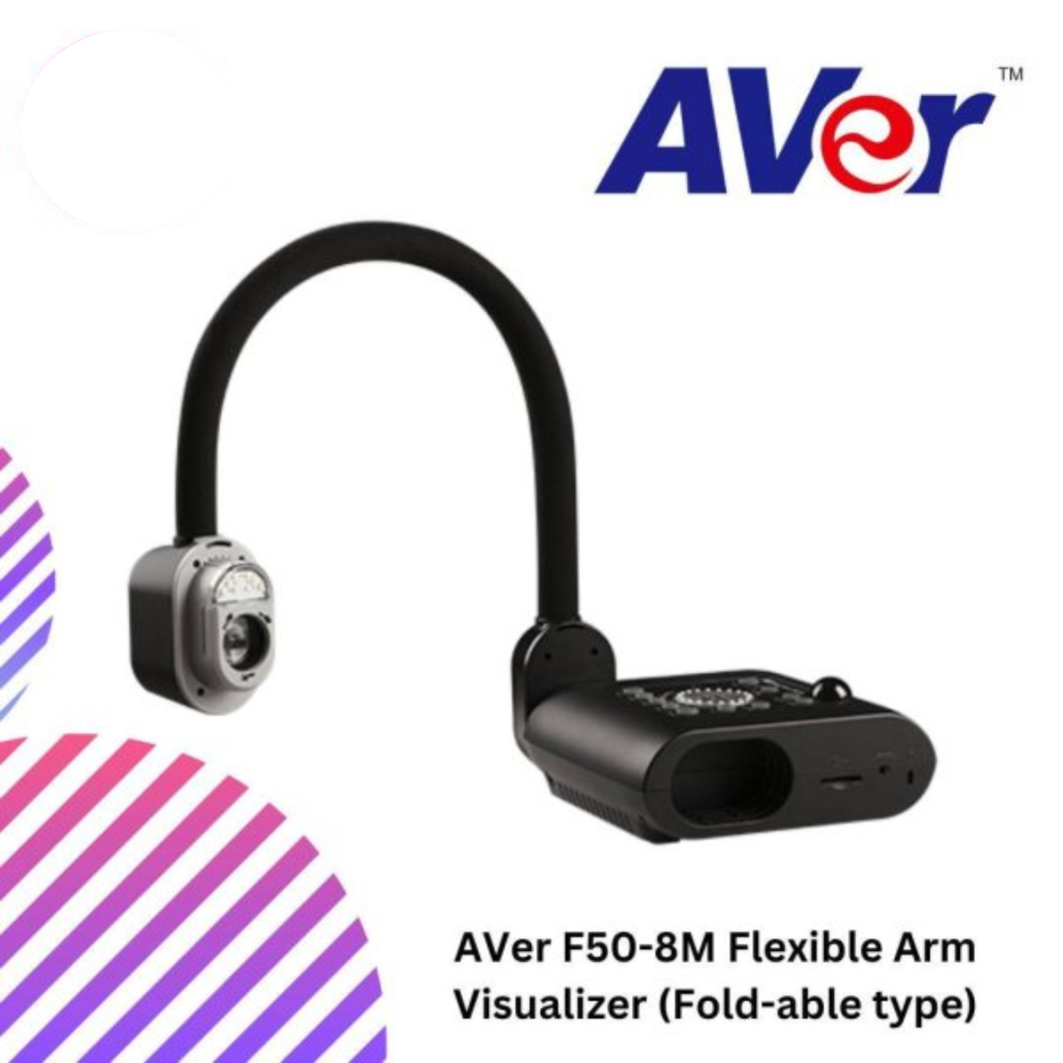 AVer F50-8M Flexible Arm Visualizer (Fold-able type) – GS Premium Stores