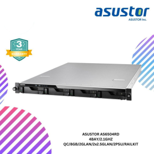 SHOPEELAZADA-2024-12-30T124642.394.png ASUSTOR AS6504RD 4BAY/2.1GHZ QC/8GB/2GLAN/2x2.5GLAN/2PSU/RAILKIT
