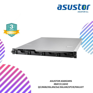 SHOPEELAZADA-2024-12-30T125449.254.png ASUSTOR AS6504RS 4BAY/2.1GHZ QC/8GB/2GLAN/2x2.5GLAN/1PCIE/RAILKIT