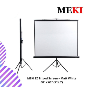 MEKI EZ Tripod Screen – Matt White 60" x 60" (5’ x 5’)