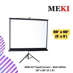 MEKI EZ Tripod Screen – Matt White 60" x 60" (5’ x 5’)