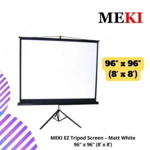 MEKI EZ Tripod Screen – Matt White 96" x 96" (8’ x 8’)