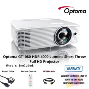 Optoma GT1080-HDR 4000 Lumens Short Throw Full HD Projector