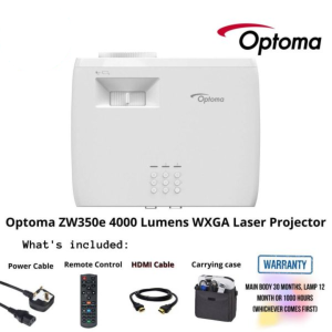 Optoma ZW350e 4000 Lumens WXGA Laser Projector