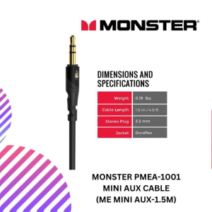 MONSTER PMEA-1001 MINI AUX Cable (ME MINI AUX-1.5M)