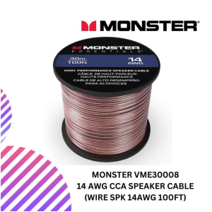 MONSTER VME30008 14 AWG CCA speaker cable (WIRE SPK 14AWG 100FT)