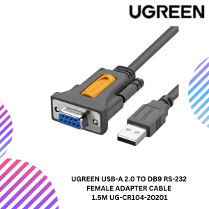 UGREEN USB-A 2.0 TO DB9 RS-232 FEMALE ADAPTER CABLE