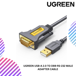 UGREEN USB-A 2.0 TO DB9 RS-232 MALE ADAPTER CABLE