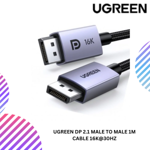 UGREEN DP 2.1 MALE TO MALE 1M CABLE 16K@30HZ