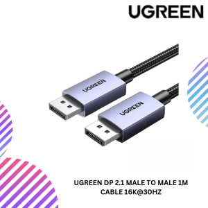 UGREEN DP 2.1 MALE TO MALE 1M CABLE 16K@30HZ