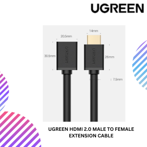 UGREEN HDMI 2.0 MALE TO FEMALE EXTENSION CABLE