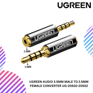 UGREEN AUDIO 2.5MM MALE TO 3.5MM FEMALE/ 3.5MM MALE TO 2.5MM FEMALE CONVERTER