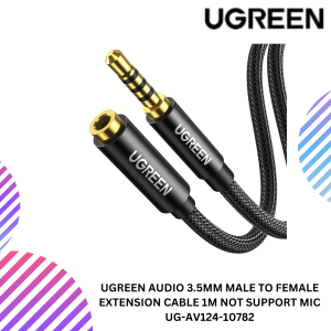 UGREEN AUDIO 3.5MM MALE TO FEMALE EXTENSION CABLE 1M NOT SUPPORT MIC