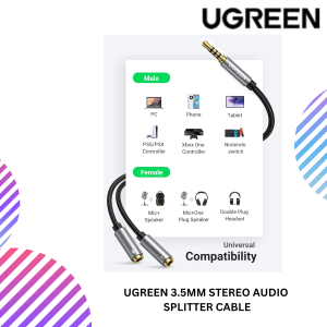 UGREEN 3.5MM STEREO AUDIO SPLITTER CABLE